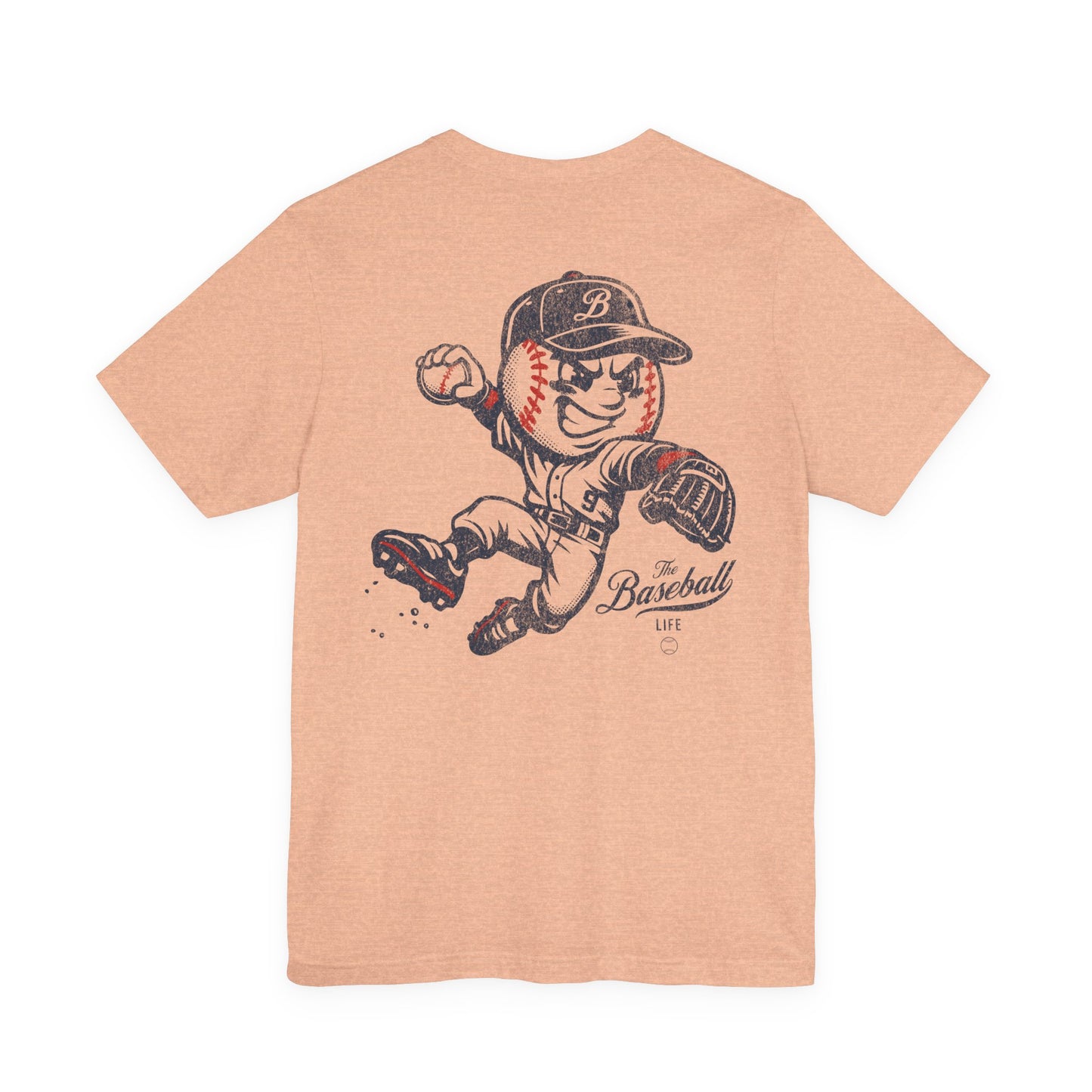 Mr. Baseball Mascot Leaping Throw T-Shirt