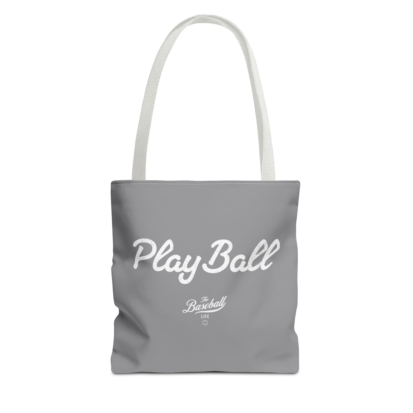 Play Ball Tote Bag_Gray with White Print
