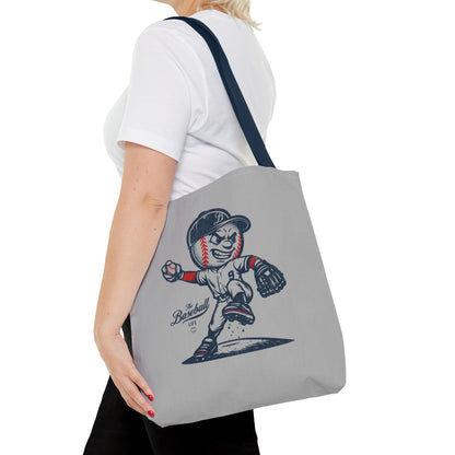 Mr. Baseball Mascot Pitching Tote