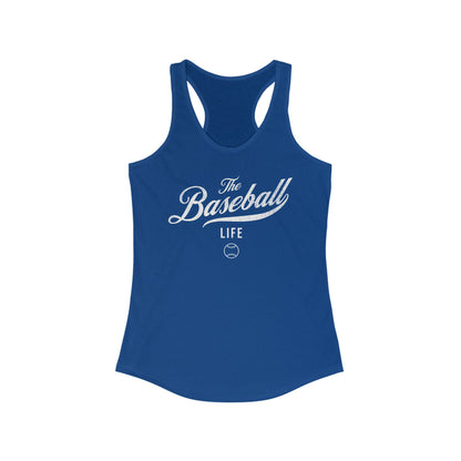 The Baseball Life Classic Script Tank_White Print