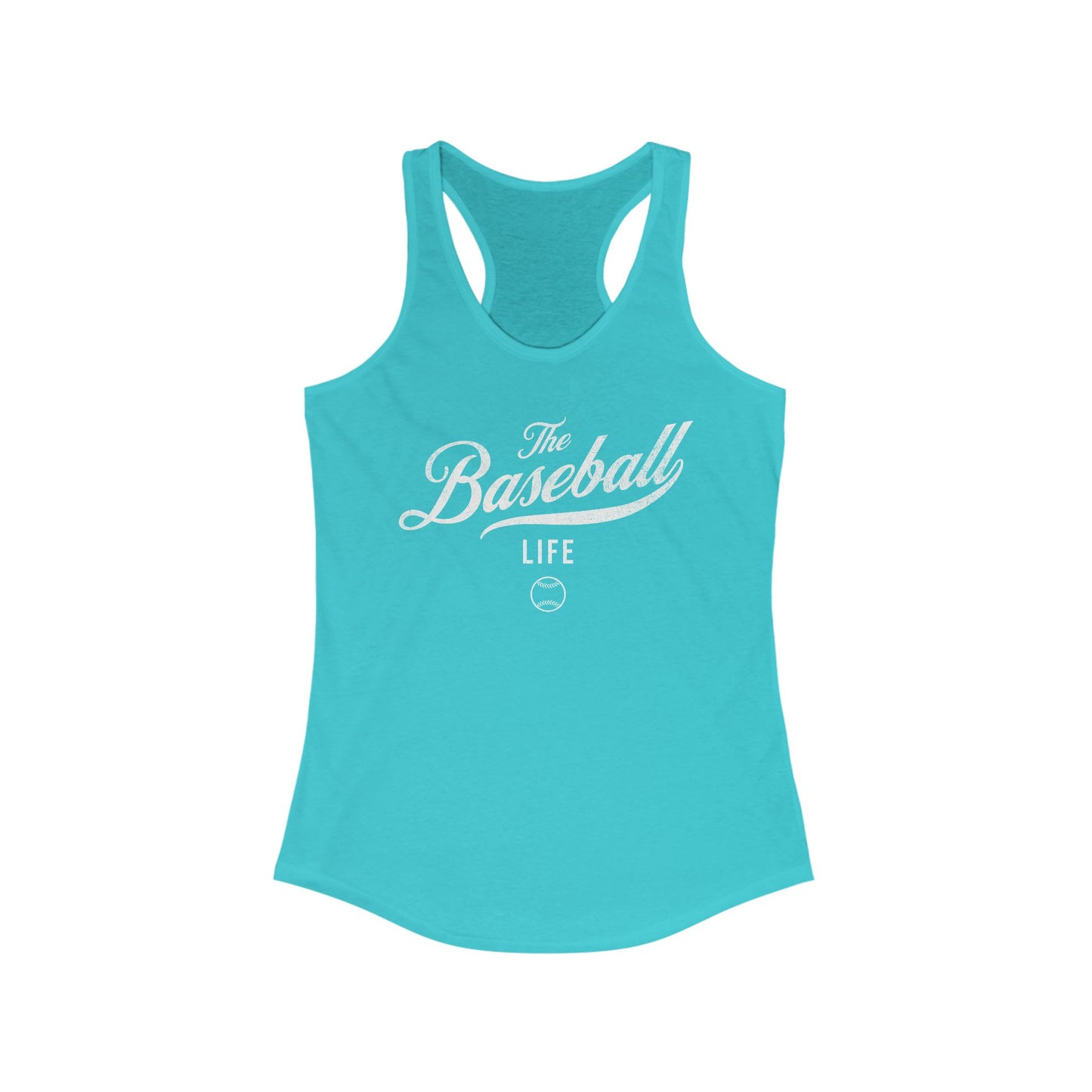 The Baseball Life Classic Script Tank_White Print
