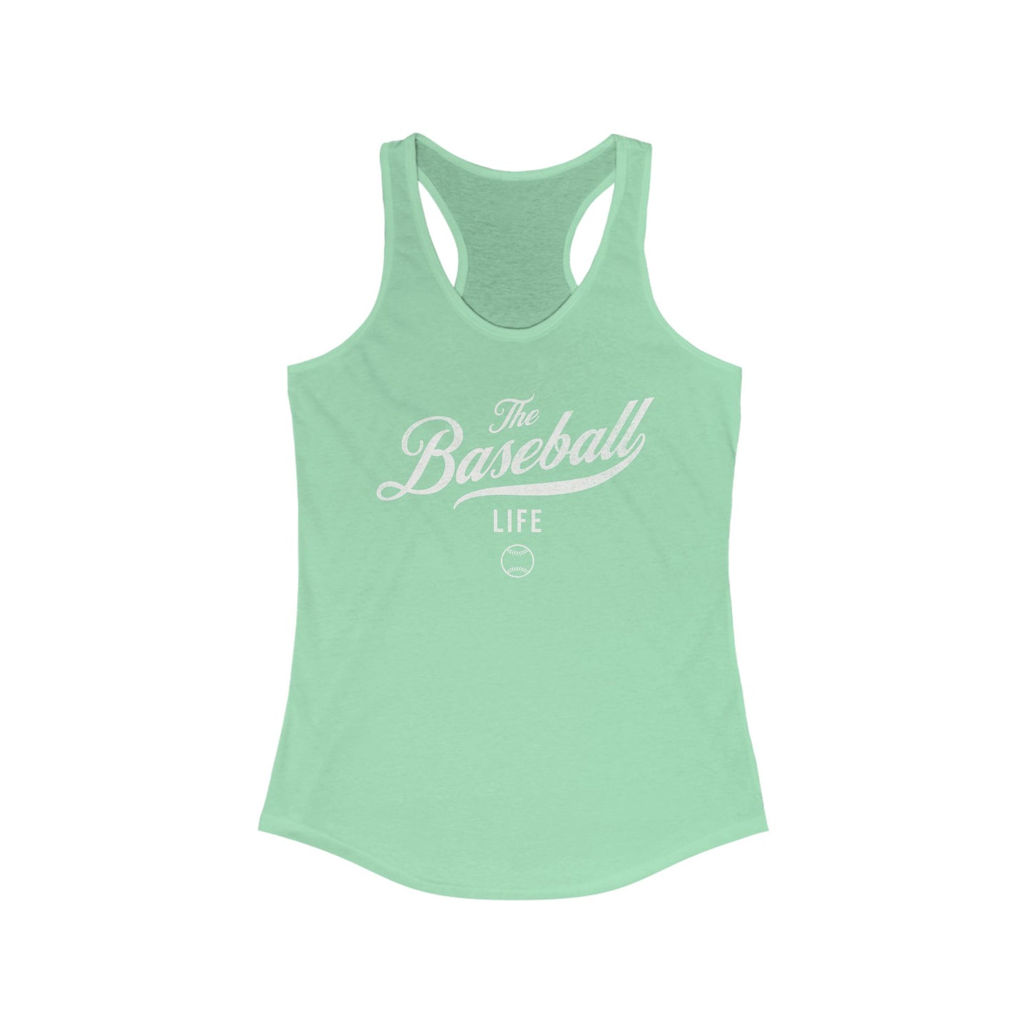 The Baseball Life Classic Script Tank_White Print