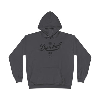 The Baseball Life Hoodie w/Grommets_Black Print