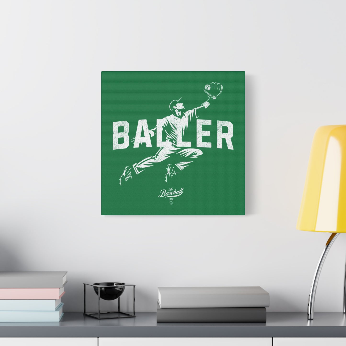 Baller Wall Art Canvas_Green