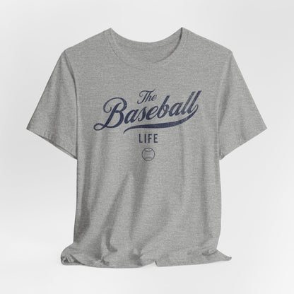 The Baseball Life Classic Script T-Shirt_Navy Print
