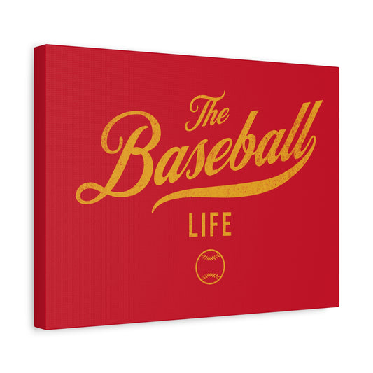Wall Art Canvas_Red w Yellow Gold