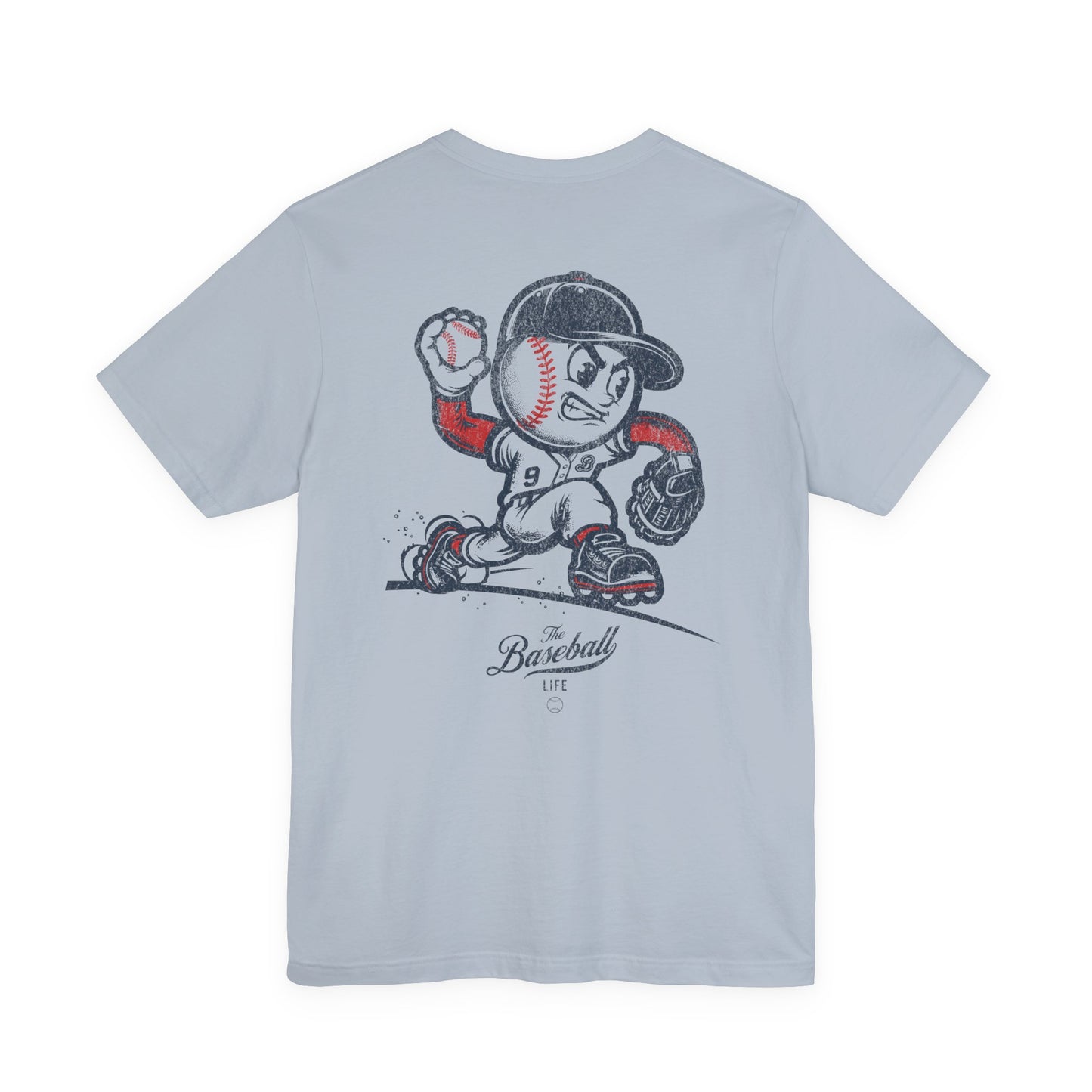 Mr. Baseball Mascot Pitching T-Shirt