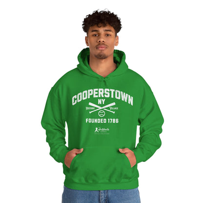 Cooperstown, NY Hoodie - White Print