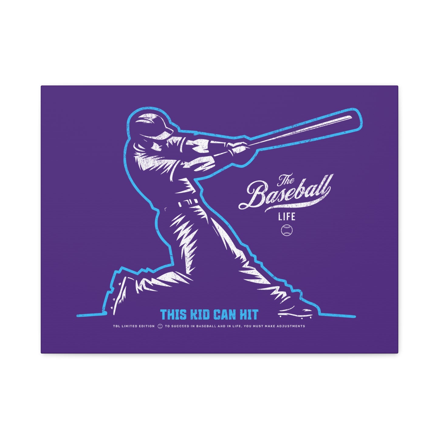 This Kid Can Hit Wall Art Canvas_Purple
