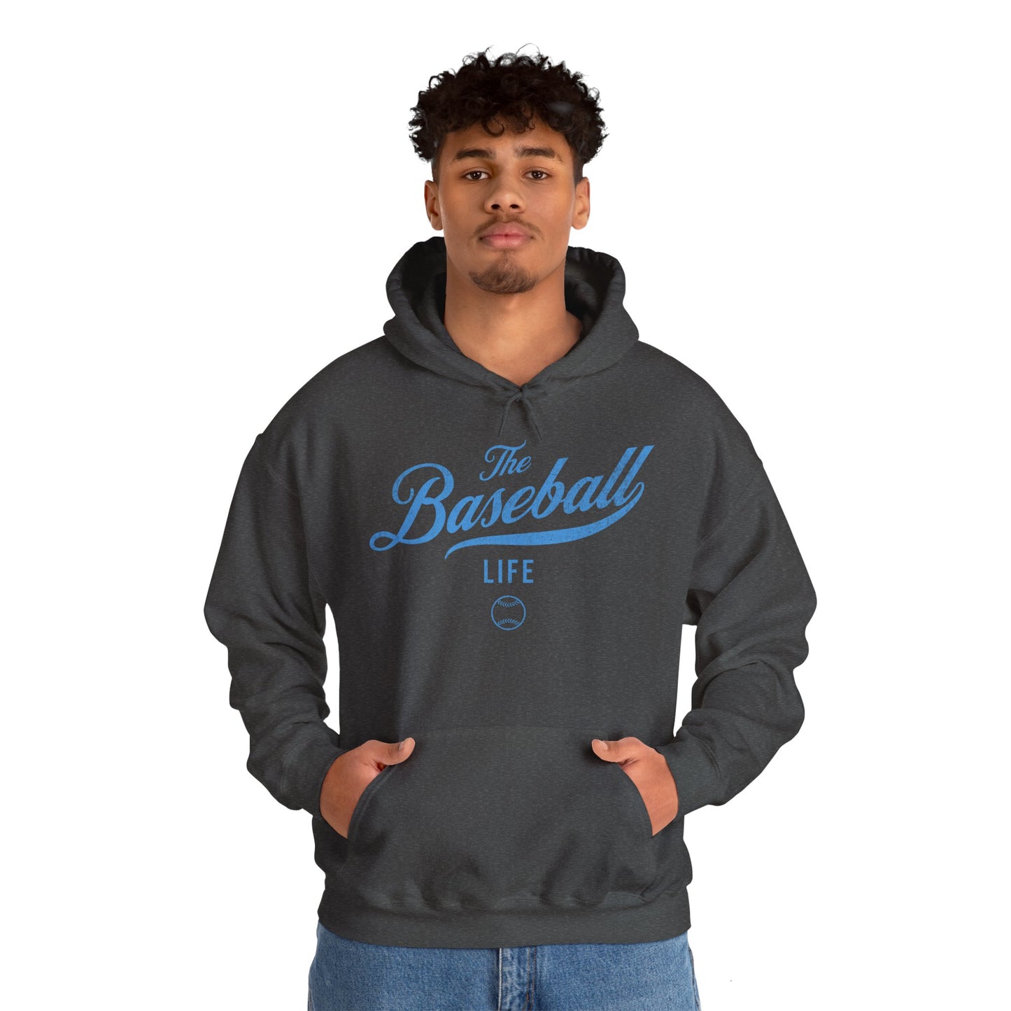 The Baseball Life Hoodie_Carolina Blue Print