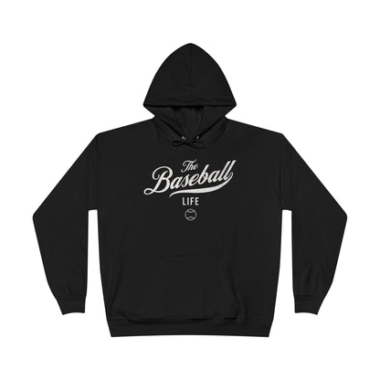 The Baseball Life Hoodie w/Grommets_White Print
