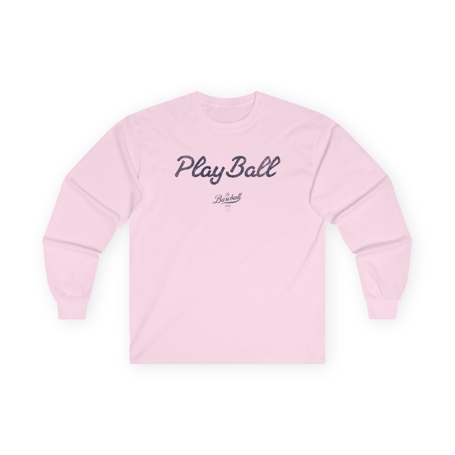 Play Ball_Navy Print Long-Sleeve T-Shirt