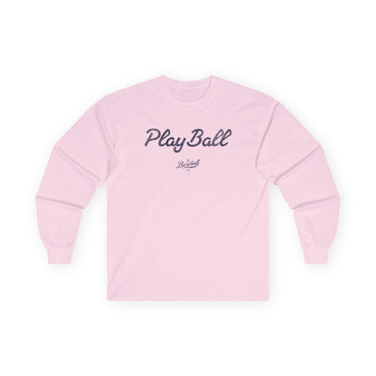 Play Ball_Navy Print Long-Sleeve T-Shirt