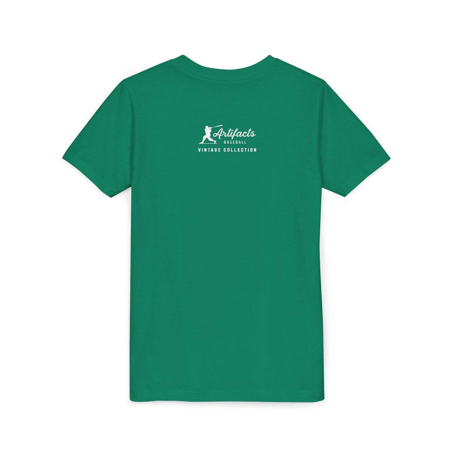 Youth Cooperstown NY White Print_Artifacts Baseball Collection T-Shirt