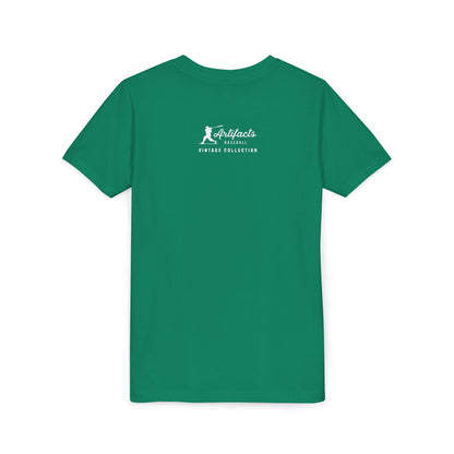Youth Cooperstown NY White Print_Artifacts Baseball Collection T-Shirt