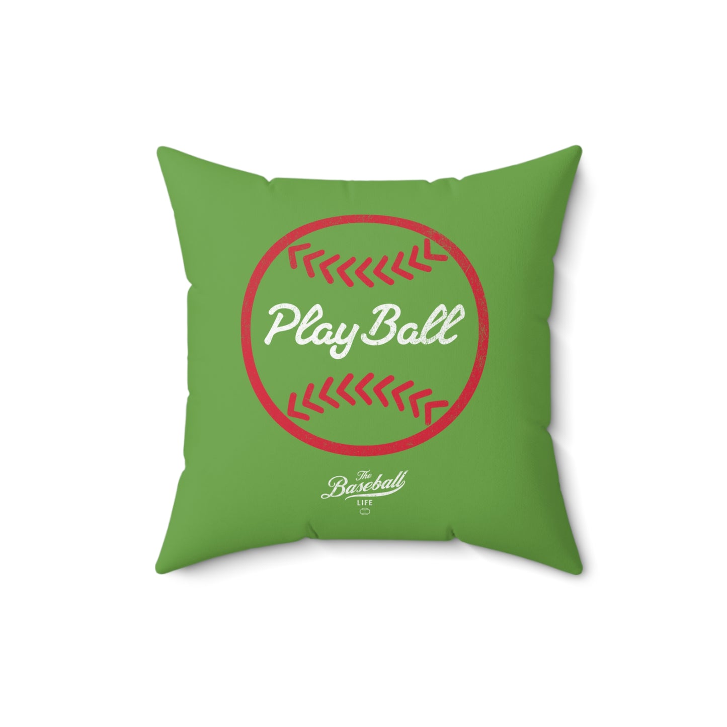 Accent Pillow_Play Ball Graphic Baseball_Grass Green