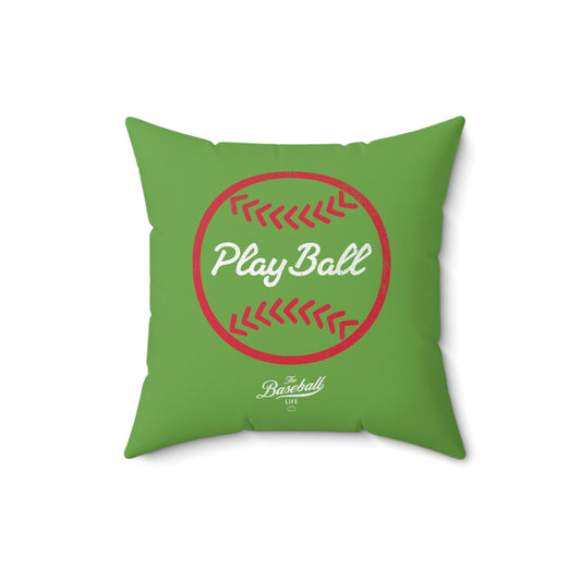 Accent Pillow_Play Ball Graphic Baseball_Grass Green