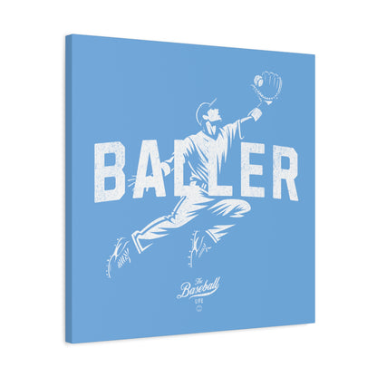 Baller Wall Art Canvas_Carolina Blue