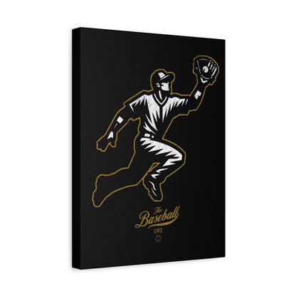 Player Icon Wall Art Canvas_Black