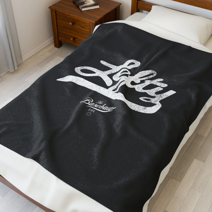 Velveteen Plush Blanket_Lefty_Black