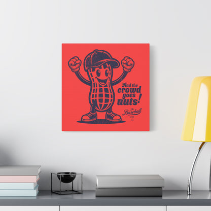 Crowd Goes Nuts Wall Art Canvas_Coral Red