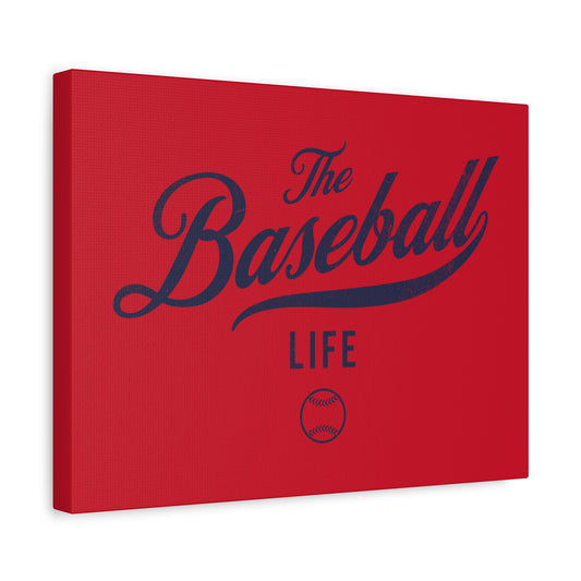 Wall Art Canvas_Red w Navy