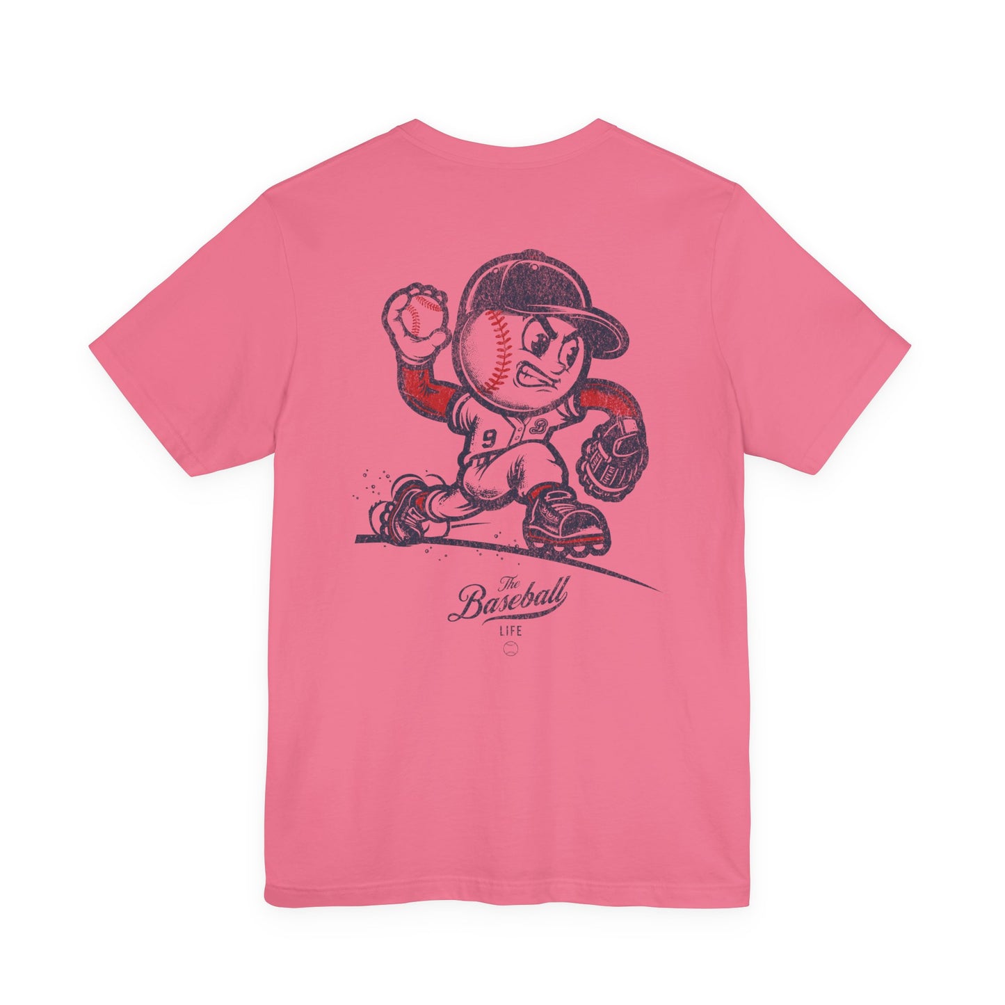 Mr. Baseball Mascot Pitching T-Shirt