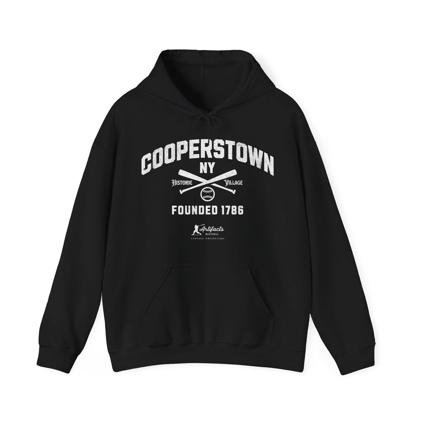 Cooperstown, NY Hoodie - White Print