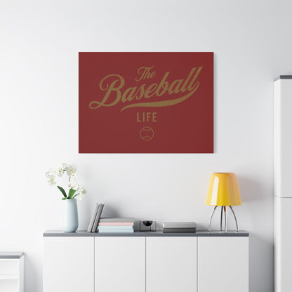 Wall Art Canvas_Maroon w Old Gold