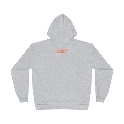 The Baseball Life Hoodie w/Grommets_Orange Print