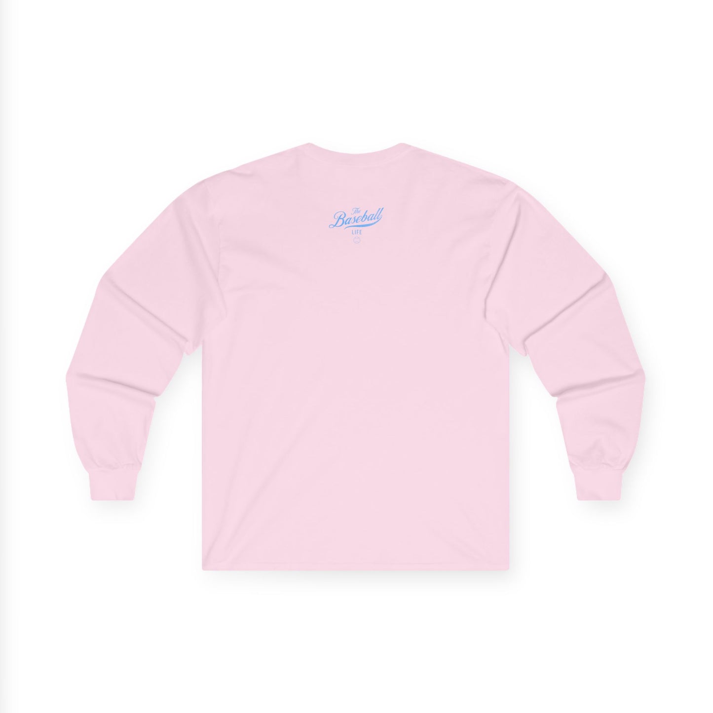 The Baseball Life Long Sleeve T-Shirt_Carolina Blue Print