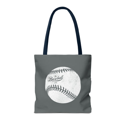 Weathered Baseball Tote Bag_Dark Gray