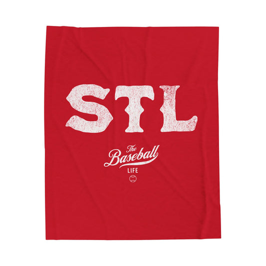 Velveteen Plush Blanket_The Baseball Life City Series_STL