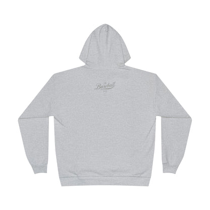The Baseball Life Hoodie w/Grommets_Silver Gray Print