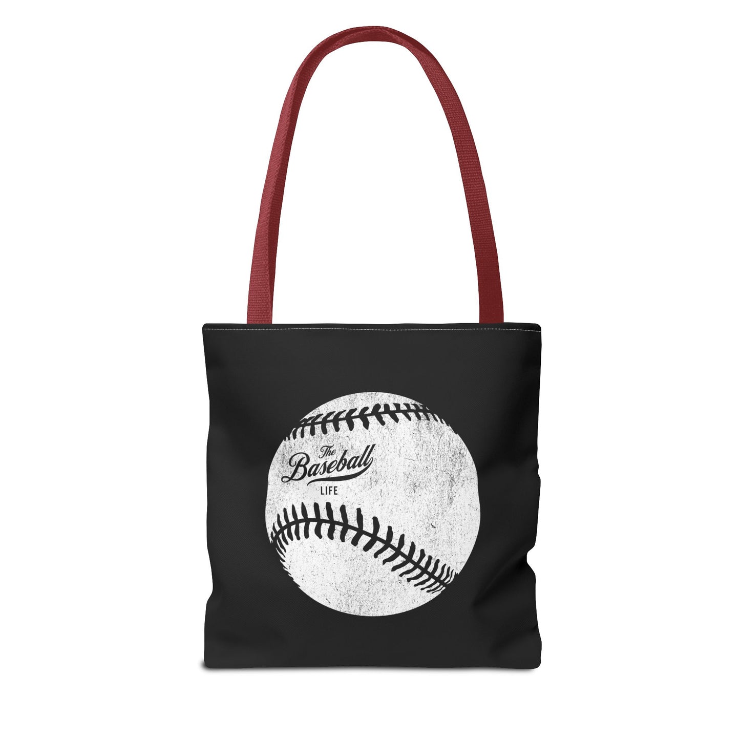 Weathered Baseball Tote Bag_Black