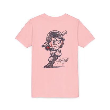 Youth Mr. Baseball Mascot Batting T-Shirt
