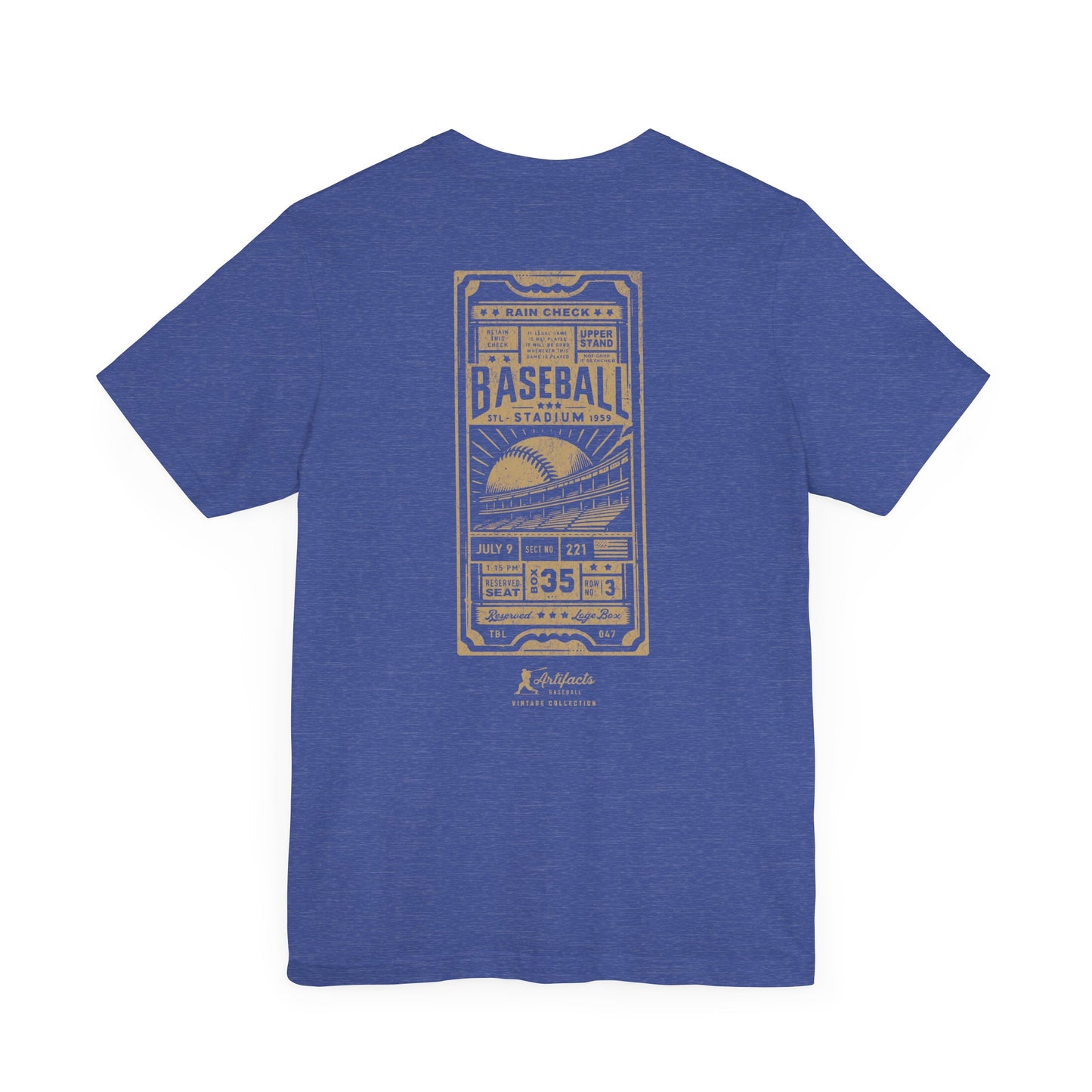 Box Seat Ticket_Artifacts Baseball Collection T-Shirt