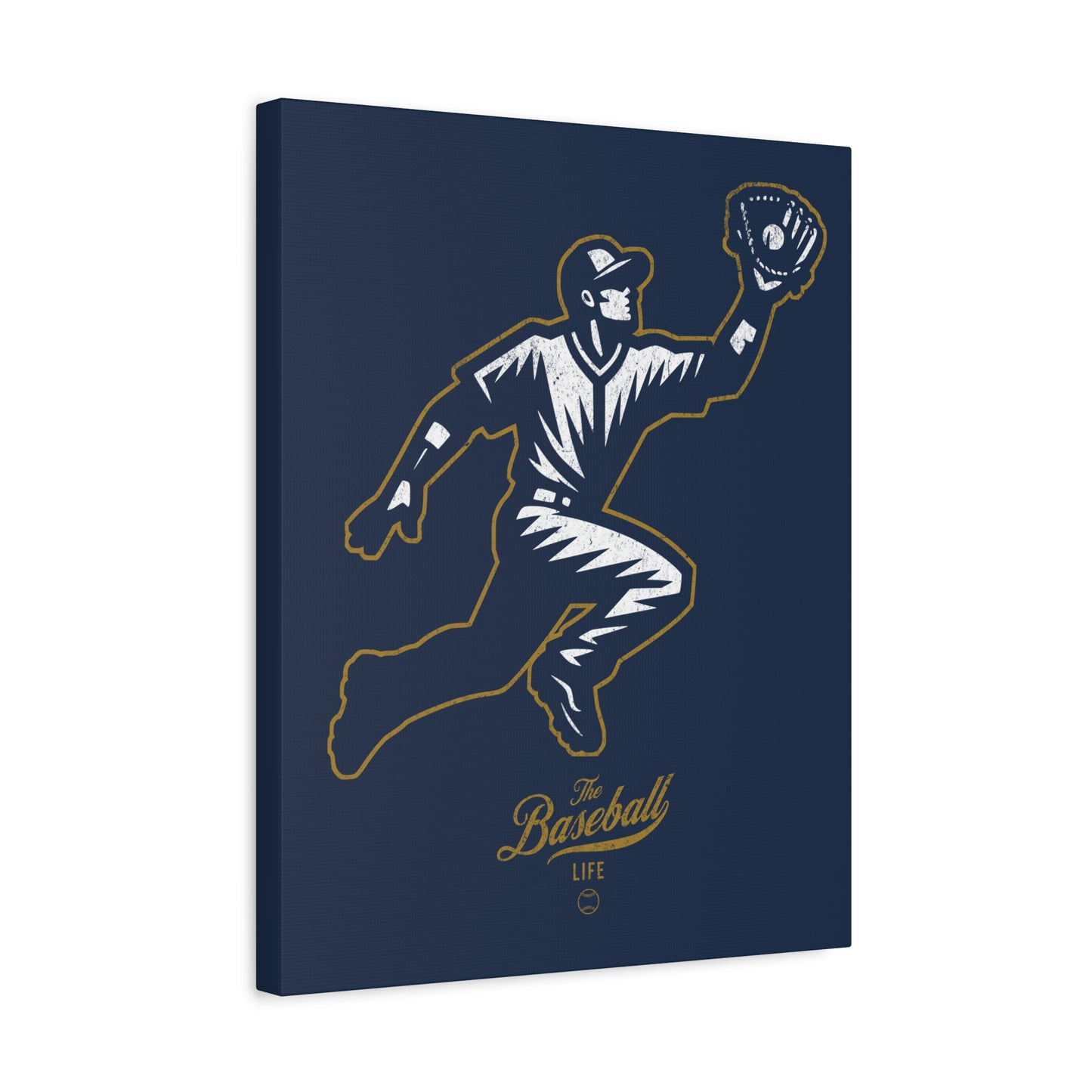 Player Icon Wall Art Canvas_Navy