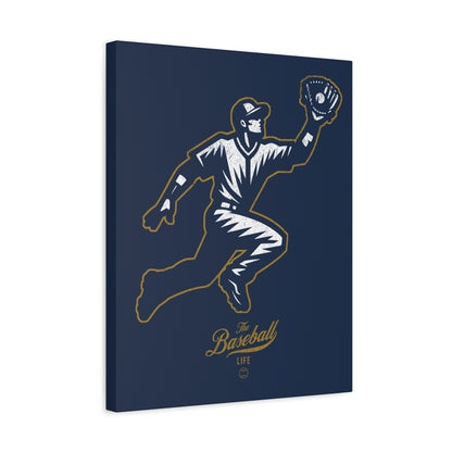 Player Icon Wall Art Canvas_Navy