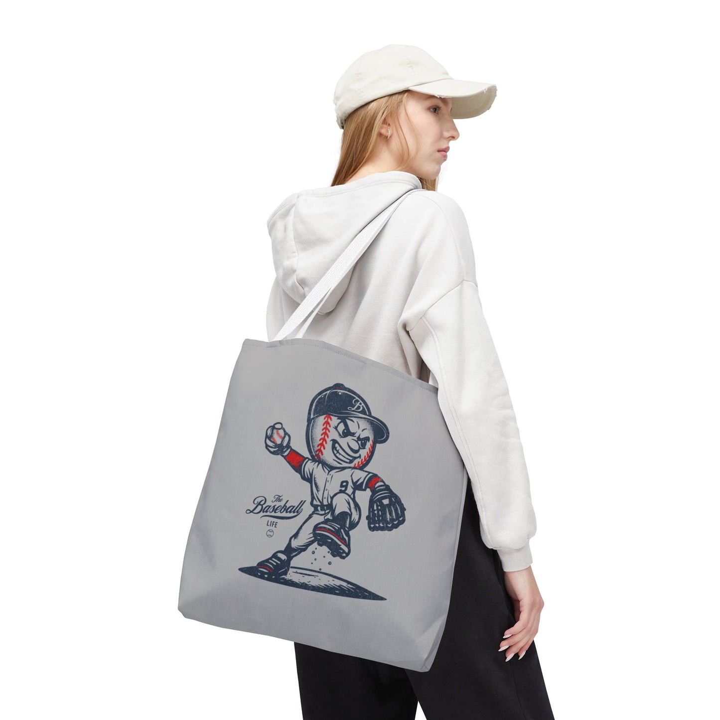Mr. Baseball Mascot Pitching Tote