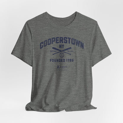 Cooperstown NY Baseball T-Shirt - Navy Print