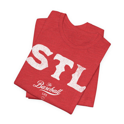 The Baseball Life City Series T-Shirt_STL Red