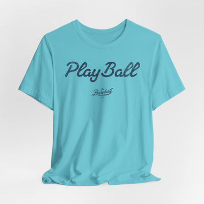 Play Ball_Navy Print T-Shirt
