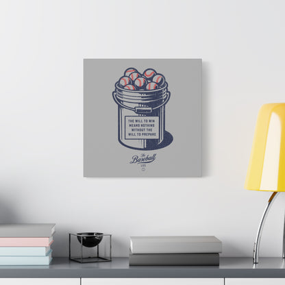 Bucket of Balls (The Will To Prepare) Wall Art Canvas