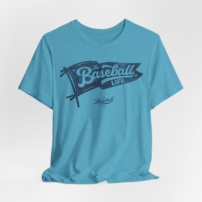 Classic Pennant_Navy Print T-Shirt