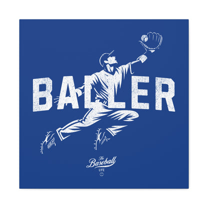 Baller Wall Art Canvas_Royal Blue