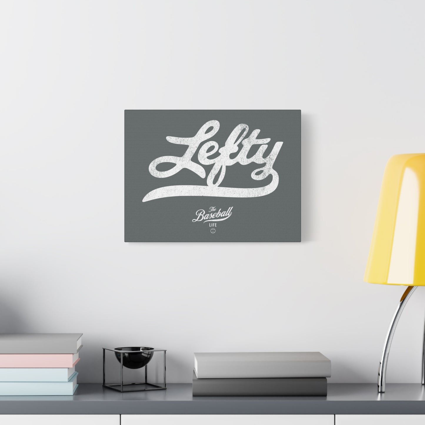 Lefty Wall Art Canvas_Dark Gray