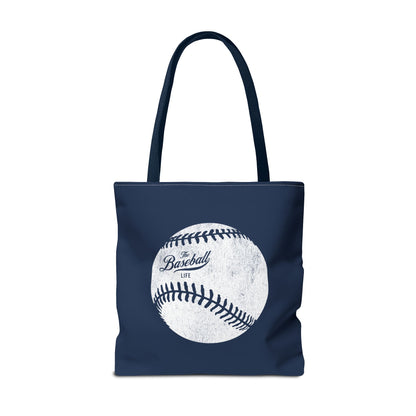 Weathered Baseball Tote Bag_Navy