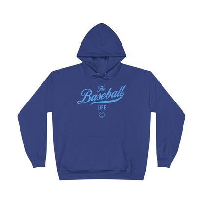 The Baseball Life Hoodie w/Grommets_Carolina Blue Print