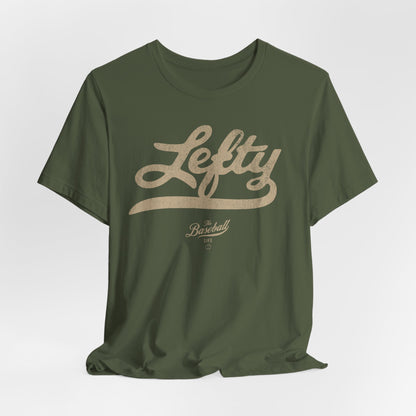 Lefty Baseball T-Shirt - Antique White Print